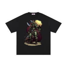 got head graphic t shirt model wearing
